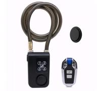 Mengshen Waterproof Bike Alarm Lock with GPS Tracker 110dB Loud Anti-Theft Alarm 150ft Remote Control for Bicycle Motorcycle Scooter Password & Remote Lock Black