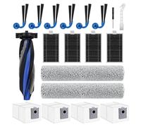 MengTiger T90 PRO Omni Replacement Parts for ECOVACS DEEBOT T90 Omni / T90 PRO Omni Robot Vacuum, Include 1 Main Brush, 2 Mop, 4 Dust Bags, 4 Filters, 6 Side Brushes and 1 Screwdrivers,1 Clean Brush