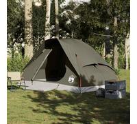 Mengtu Camping Tent Dome 4-Person Brown Waterproof Suitable for camping sites, festivals, backyards, outdoor activities, and hiking trips
