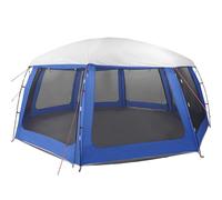 Mengtu Pool Tent with Removable Fly & Mesh Walls Azure Blue 690x690 cm Suitable for camping sites, festivals, backyards, outdoor activities, and hiking trips