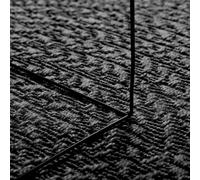 Mengtu Rug ZIZUR Anthracite 140x200 cm Jute Look Indoor and Outdoor Carpets and floor mats suitable for indoor and outdoor use ZSSCB-UK4010348UK