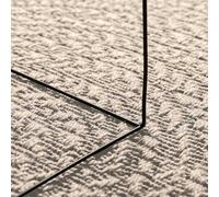 Mengtu Rug ZIZUR Cream 100x200 cm Jute Look Indoor and Outdoor Carpets and floor mats suitable for indoor and outdoor use ZSSCB-UK4010375UK