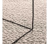 Mengtu Rug ZIZUR Cream 200x200 cm Jute Look Indoor and Outdoor Carpets and floor mats suitable for indoor and outdoor use ZSSCB-UK4010367UK
