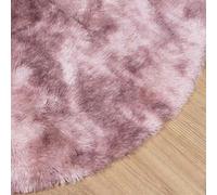 Mengtu Shaggy Rug High Pile NAVARRA Dusty Pink 240x240 cm Polyester Carpets and floor mats suitable for indoor and outdoor use ZSSCB-UK4102929UK