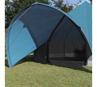 Mengtu Teepee Tent 7-Person with Roof Blue and Grey 600 x 600 x 347 cm Suitable for camping sites, festivals, backyards, outdoor activities, and hiking trips