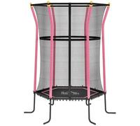 Mengtu Trampoline, Kids Mini Bouncer with Enclosure Safety Net, 190H × Φ163.5 cm, Steel Frame and Elastic Rope Bounce, Indoor Outdoor Trampoline for Children Ages 3 to 10