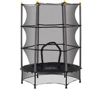 Mengtu Trampoline, Spring-Free Bungee System Safety Enclosure Trampoline 4.6FT with Padded Pole Net and Protective Bottom Net for Kids Ages 3 to 10