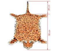 Mengtu vidaXL Alfombra afelpada de leopardo 139 cm marrón Carpets and floor mats suitable for indoor and outdoor use ZSSCB-UK80170UK