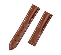 MENGXIU MENGKE 20mm Genuine Cow Leather Watch Band Compatible With Omega Strap Seamaster 300 DE VILLE AT150 AQUA TERRA 150 Watchband Deployment Buckle Tool(Light Brown no clasp)