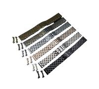 MENGXIU MENGKE 24mm 23m 22mm 21mm 20mm 19mm 18mm 16mm 14mm 12mm Metal Watch Band Premium Solid Stainless Steel Watch Bracelet Straps Curved End(Silver gold,20mm)