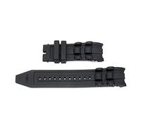 MENGXIU MENGKE 26mm Silicone Rubber Watchband Zwart Luxury Men's Wristband Watch Bracelet Replacement Strap No Buckle Compatible With/Invicta/Pro/Diver