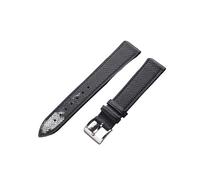 MENGXIU MENGKE Palm 20mm Leather Watch Band 18mm Calfskin Genuine Leather Watch Straps 22mm(Black,20mm)