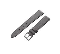 MENGXIU MENGKE Palm 20mm Leather Watch Band 18mm Calfskin Genuine Leather Watch Straps 22mm(Grey,18mm)