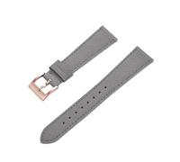 MENGXIU MENGKE Quick Release Vintage Stitched Leather Watch Strap Leather Watchbands 18mm 19mm 20mm 21mm 22mm 23mm 24mm(Grey Rosegold_22mm)