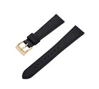 MENGXIU MENGKE Quick Release Vintage Stitched Leather Watch Strap Leather Watchbands 18mm 19mm 20mm 21mm 22mm 23mm 24mm(Black Gold_23mm)