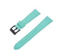 MENGXIU MENGKE Quick Release Vintage Stitched Leather Watch Strap Leather Watchbands 18mm 19mm 20mm 21mm 22mm 23mm 24mm(SkyBlue Black_18mm)