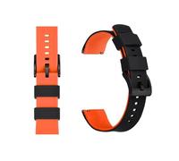 MENGXIU MENGKE Silicone Watch Band 20mm 22mm Quick Release Rubber Watches Strap For Men Women Waterproof Replacement Watchband(Black Orange 2,20mm)