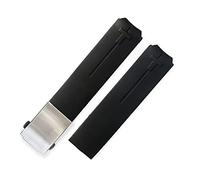 MENGXIU MENGKE Silicone WatchBand 20mm 21mm Sports Compatible With Tissot Touch T013 T047 Rubber Strap T-Sport Watchband Waterproof T013420A T047420A T33(Black silver 20mm)