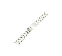 MENGXIU MENGKE Solid Stainless Steel Strap Suitable Compatible With ROLEX Explorer II Strap Cosmograph Male Bracelet 20mm(Middle bright)
