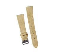 MENGXIU MENGKE Suede Leather Watch Strap Vintage Brown Watch Band 18mm 20mm 22mm With Quick Release WatchBand Wristband Accessories(Beige,18mm silver buckle)