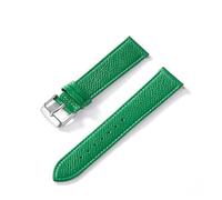 MENGXIU MENGKE Watch Strap Palm Print Top Layer Calf Leather 18MM 20MM 22MM 24MM Genuine Leather Watch Strap Accessories(Green,18mm)