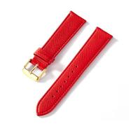 MENGXIU MENGKE Watch Strap Palm Print Top Layer Calf Leather 18MM 20MM 22MM 24MM Genuine Leather Watch Strap Accessories(Red gold buckle,21mm)