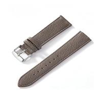 MENGXIU MENGKE Watch Strap Palm Print Top Layer Calf Leather 18MM 20MM 22MM 24MM Genuine Leather Watch Strap Accessories(Elephant gray,23mm)
