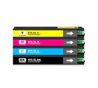 MenGxuAnOU Inkjet 975A 975X 975 Ink Cartridge Compatible for 352DW 377DW 377DN 452DW 452DN 477DW 552DW 577DN 577DW P55250dw(975XL 1SET)
