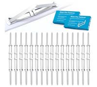 MENGYF 100 Pack Metal Paper Clips, 80 mm, Office and School Clips for Binders, File Folder