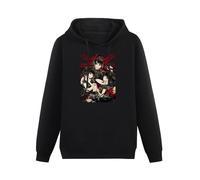MENGYUETONGHUA Men's Hoody Men's Hoody Babymetal Hooded Men's Cotton Long Sleeve Hooded Fashion Round Neck Hoodies Black XL
