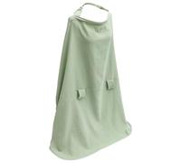 MENIBBLER 2 In1 Breathable Baby Car Seat Cover for Outdoor, Breastfeeding Cover, Infant Sun Protection Canopy, Nursing Breastfeeding Scarf for Infant Stroller Feeding Privacy(Light Green)