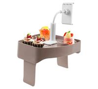 MENIBBLER 3-in-1 Adjustable Hot Tub Tray Table With Cup and Phone Holder Multifunctional Spas Caddy Drink Tray Side Table Clip-on Pool Cup Holder for Most Inflatable Hot Tub Spas Above Ground Pools
