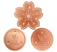 MENIBBLER 3Pcs Bird Bath Clean Copper Disk 99.99% Pure Copper Purification Disk with Self-Cleaning Keeps Water Fresh Fresh Year-Round, Fit for Outdoor Birdbaths and Bowls Bird Bath Fountains etc