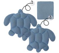 MENIBBLER 3Pcs Hot Tub Scum Absorber Reusable Pool Oil Absorbing Sponge Washable Scum Hot Tub Cleaner Turtle Pool Sponge Oil Absorber for Swimming Pools and Spas Keeps Water Clean