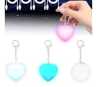 MENIBBLER 4Pcs Purse Glow Heart Round Light Handbag Light Bag Automatic Sensor Touch Activated Purse LED Lamp Heart Shaped Hanging Night Lamp for Women Lady Girl Present(4)