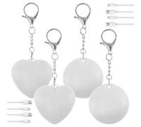 MENIBBLER 4Pcs Purse Glow Light Auto Sensor Touch Activated Handbag Lights for Women Purse Light LED Lamp Heart and Circle Shape Bag Lights for Handbag
