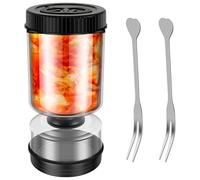 MENIBBLER Glass Hourglass Pickle Jar with Strainer, Upside Down Kimchi Container for Cucumbers, Onions, Carrots - Airtight with Double Timers and Juice Separator