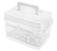 MENIBBLER Kimchi Press Ferment Storage Container with Hidden Handle Press, Portable and Handle Food Storage Container for Camping, Clear Press Fermentation Storage Container(4L)