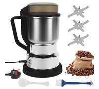 MENIBBLER Portable Electric Coffee Grinder, Adjustable Coffee Bean Grinder with Stainless Steel Blade Spoon and Clean Brush for Home Kitchen Counter