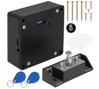 MENIBBLER Smart Cabinet Lock, Hidden Electronic Cabinet Lock, RFID Locks for Cabinet Drawer, Concealed Security Invisible Cabinet Locks for Furniture Drawer