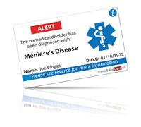 Ménière’s Disease Medical I.C.E. Card