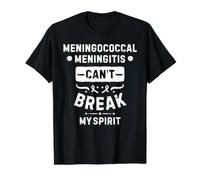 Meningococcal Meningitis Can't Break My Spirit Value Graphic T-Shirt, Men, Black, L