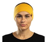 menique 100% Merino Womens Headband Non Slip Sweatband Wide Headband Ear Warmer for Running Hiking Yoga Sports Headbands Weat Wicking Hairband (Universal, Power Mango)