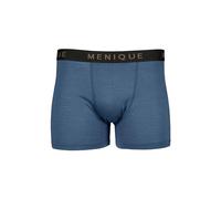 menique 100% Merino Wool Mens Boxers Shorts - Trunks Base Layer for Men, Anti Chafing Underwear Soft Breathable Odor Free Boxer Briefs for Sports, Running, Daily Wear (XL, Denim)