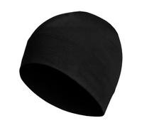 menique 100% Merino Wool Skull Cap Beanie Thin Helmet Liner Hat, Black