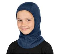 menique Kids’ 100% Merino Balaclava, 160gsm Ski Mask, Denim, 4-7 Y