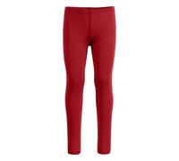menique Kids' 100% Merino Wool Base Layer Bottoms, Royal Cherry, 158-164cm