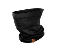 menique Neck Gaiter - Double Layer 100% Merino Wool Ski Snoods for Men & Women, Thermal Neck Warmer, Windproof Neck Scarf Tube, Face Covering Mask for Motorbike Skiing Running Cycling (Black)