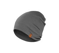 menique Slouch Beanie Hat Men - 100% Merino Skull Cap Hat Mens Womens Head Warmer Double Layer Multifunctional Helmet Liner Winter Thermal Headwear Breathable for Running Sports Cycling (Perfect Gray)