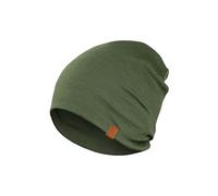 menique Slouch Beanie Hat Men - 100% Merino Skull Cap Hat Mens Womens Head Warmer Double Layer Multifunctional Helmet Liner Winter Thermal Headwear Breathable for Running Sports Cycling (Dark Green)